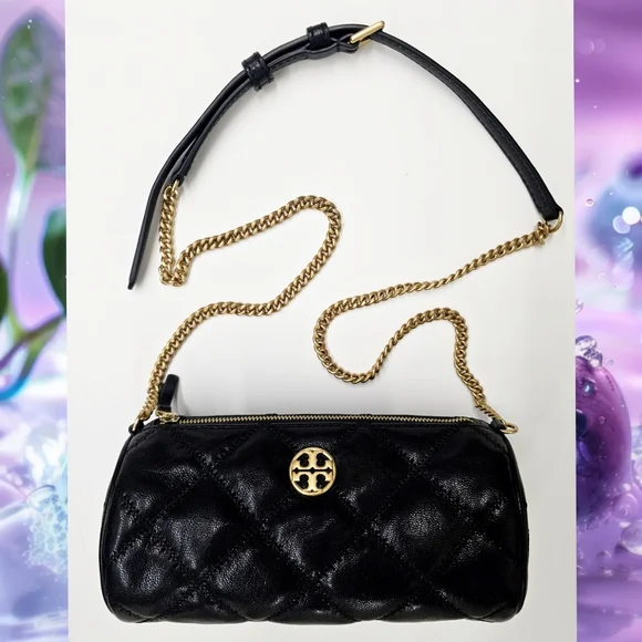 FLASH SALE🔥 NWOT TORY BURCH WILLA SHINE BARREL BAG - Picture 1 of 9